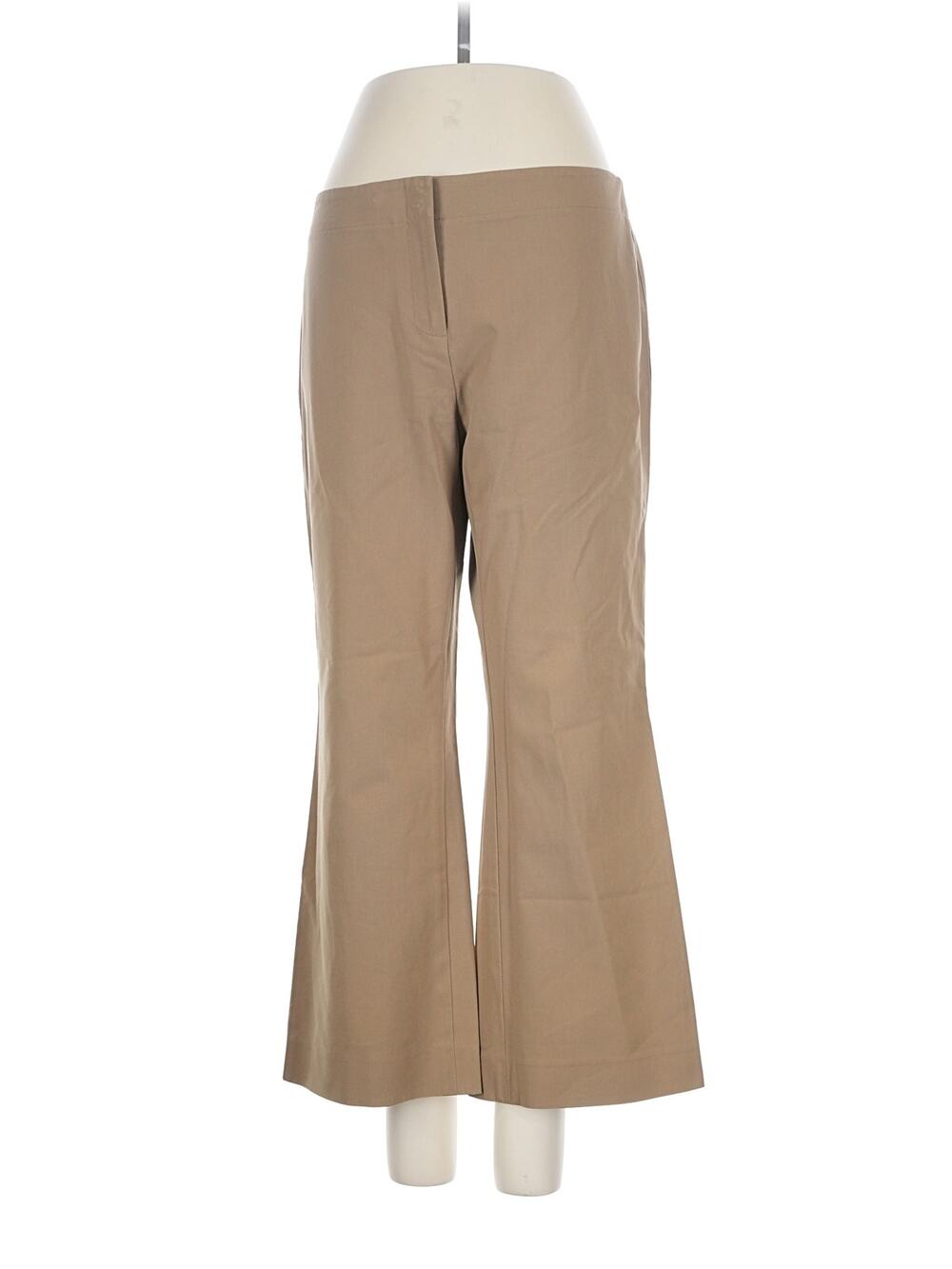 Lafayette 148 Cropped Kick Flare Grosgrain Trim Pants, 4